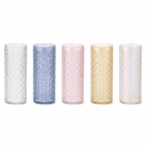 Wholesale Embossed Cylinder Glass Vase - view 3