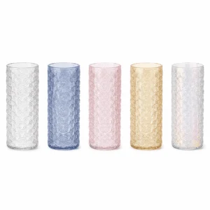 Wholesale Embossed Cylinder Glass Vase - view 3