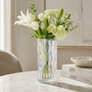 Wholesale Textured Cylinder Glass Vase - view 2