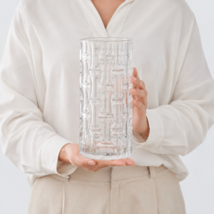 Wholesale Textured Cylinder Glass Vase - view 6