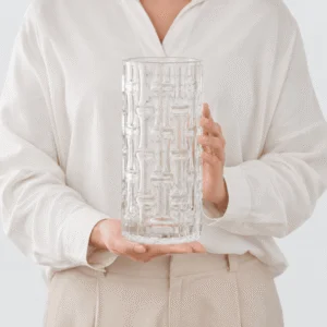 Wholesale Textured Cylinder Glass Vase - view 6