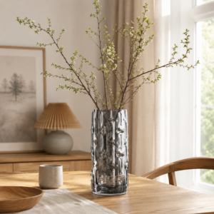 Wholesale Textured Cylinder Glass Vase - view 7