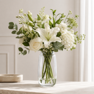 Wholesale Tall Clear Glass Vase - view 2