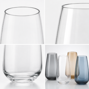 Wholesale Tall Tapered Glass Vase - view 5