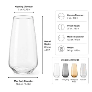 Wholesale Small Tapered Glass Vase - view 4