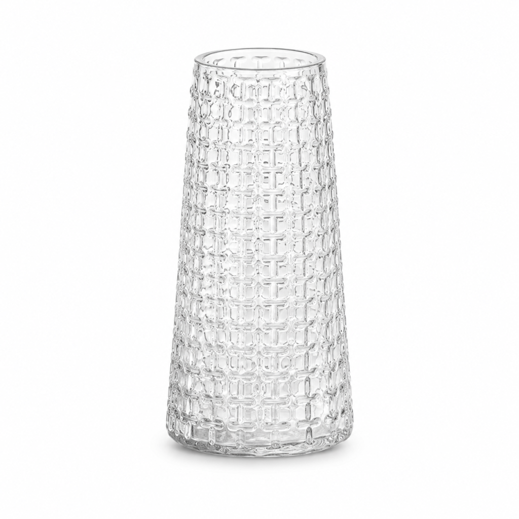 Wholesale Woven-Texture Glass Vase - view 1