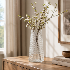 Wholesale Woven-Texture Glass Vase - view 2