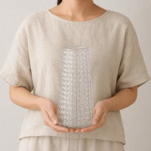 Wholesale Woven-Texture Glass Vase - view 6