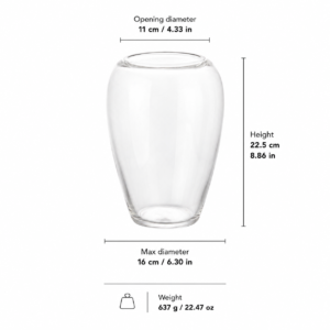 Wholesale Rounded Colored Glass Vase – 5 Finishes - view 4