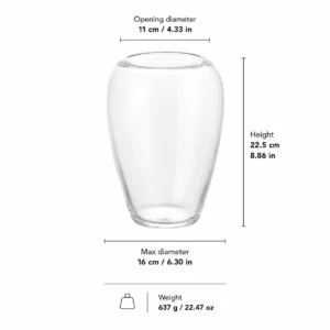 Wholesale Rounded Colored Glass Vase – 5 Finishes - view 4