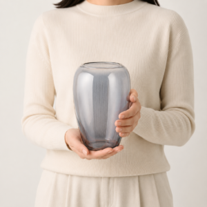 Wholesale Rounded Colored Glass Vase – 5 Finishes - view 6