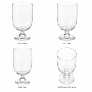 Wholesale Clear Goblet Glass Vase - view 3