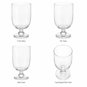 Wholesale Clear Goblet Glass Vase - view 3