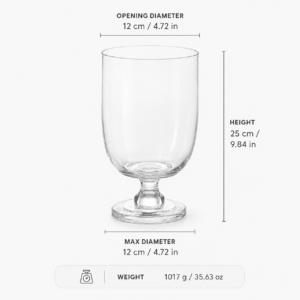 Wholesale Clear Goblet Glass Vase - view 4