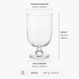 Wholesale Clear Goblet Glass Vase - view 4