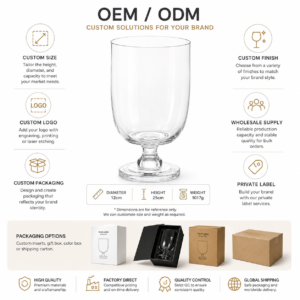 Wholesale Clear Goblet Glass Vase - view 8