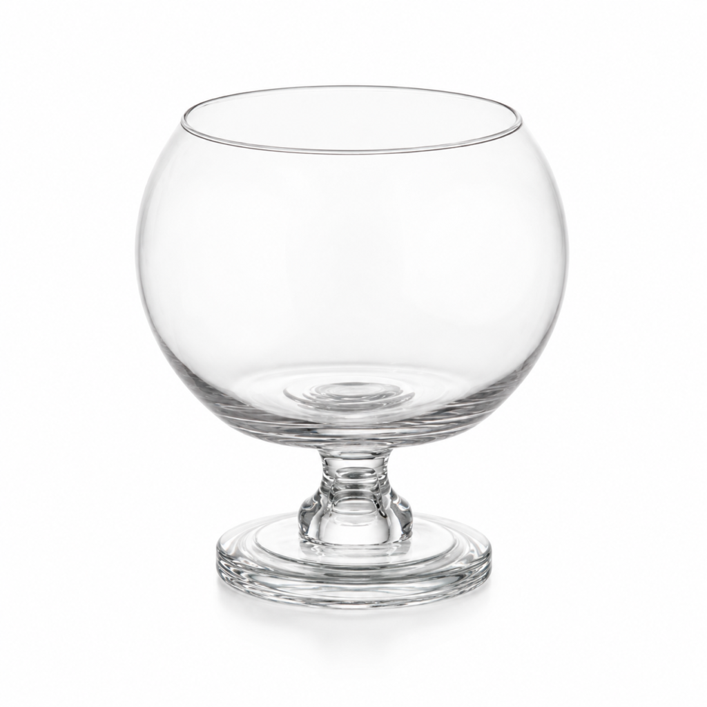 Wholesale Clear Globe Pedestal Glass Vase - view 1