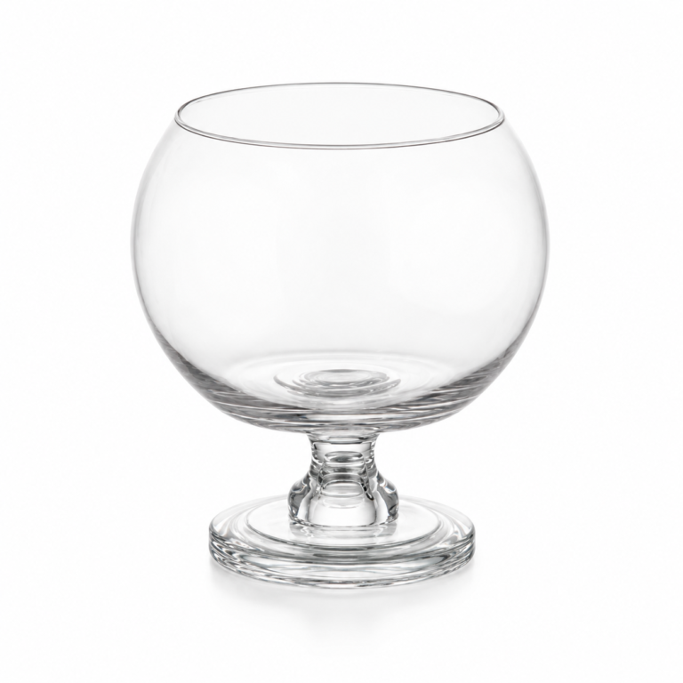 Wholesale Clear Globe Pedestal Glass Vase - view 1
