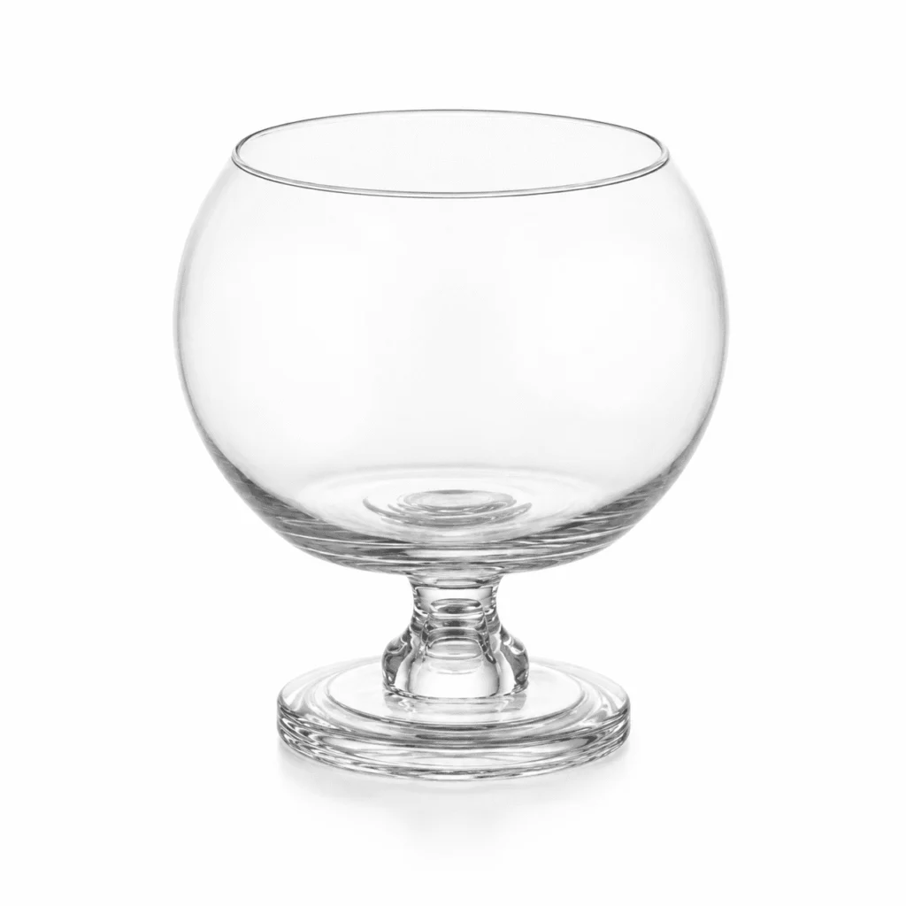 Wholesale Clear Globe Pedestal Glass Vase - view 1