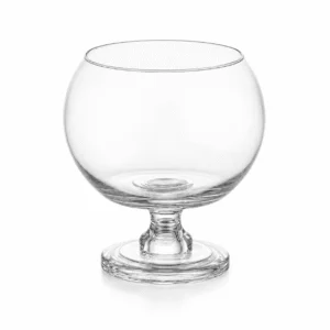 Wholesale Clear Globe Pedestal Glass Vase - view 1