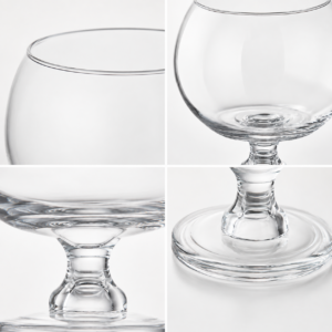Wholesale Clear Globe Pedestal Glass Vase - view 5