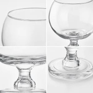 Wholesale Clear Globe Pedestal Glass Vase - view 5