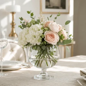 Wholesale Clear Globe Pedestal Glass Vase - view 7