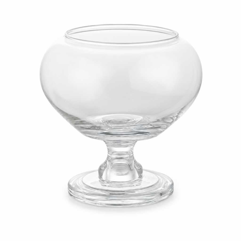 Wholesale Clear Round Pedestal Glass Vase - view 1