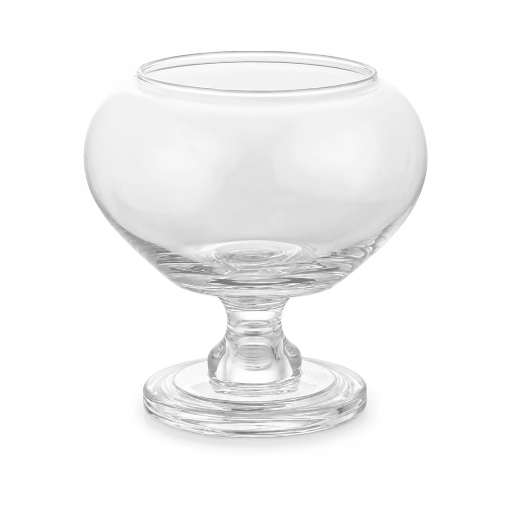 Wholesale Clear Round Pedestal Glass Vase - view 1