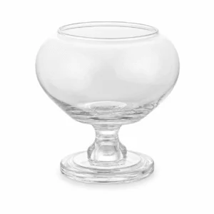 Wholesale Clear Round Pedestal Glass Vase - view 1