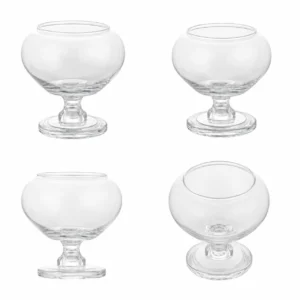 Wholesale Clear Round Pedestal Glass Vase - view 3