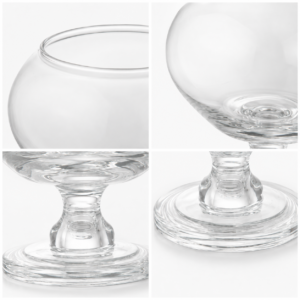 Wholesale Clear Round Pedestal Glass Vase - view 5