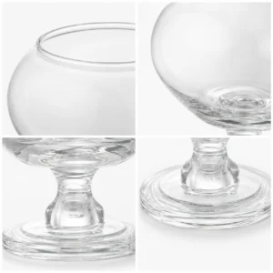 Wholesale Clear Round Pedestal Glass Vase - view 5