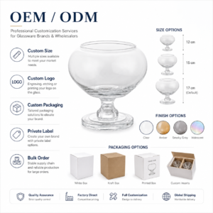 Wholesale Clear Round Pedestal Glass Vase - view 8