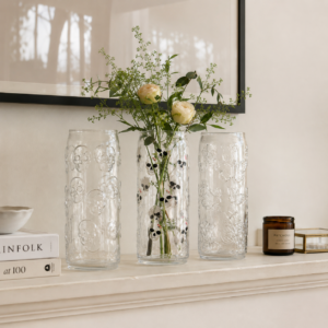 Wholesale Embossed Seasonal Glass Vase Collection - view 7