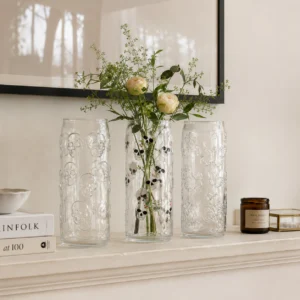 Wholesale Embossed Seasonal Glass Vase Collection - view 7