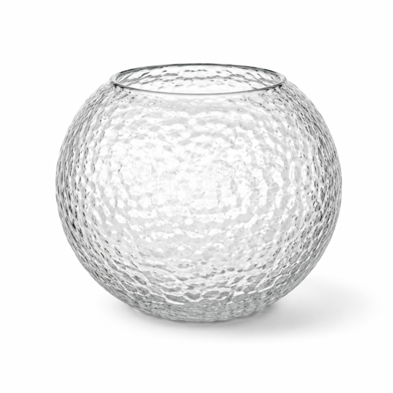Wholesale Spherical Hammered Glass Vase – 4 Finishes - view 1