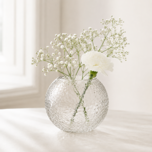 Wholesale Spherical Hammered Glass Vase – 4 Finishes - view 2