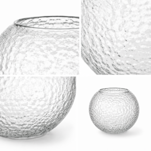 Wholesale Spherical Hammered Glass Vase – 4 Finishes - view 5