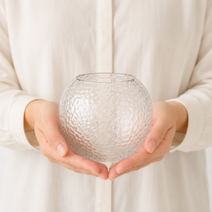 Wholesale Spherical Hammered Glass Vase – 4 Finishes - view 6