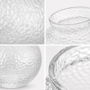 Wholesale Round Hammered Glass Vase – 4 Finishes - view 5