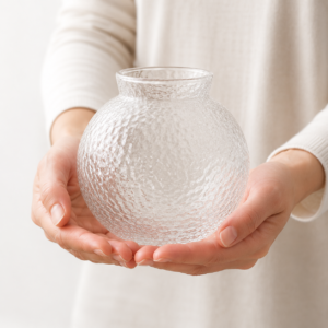 Wholesale Round Hammered Glass Vase – 4 Finishes - view 6