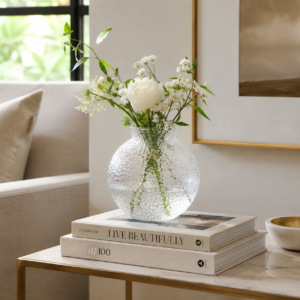 Wholesale Round Hammered Glass Vase – 4 Finishes - view 7