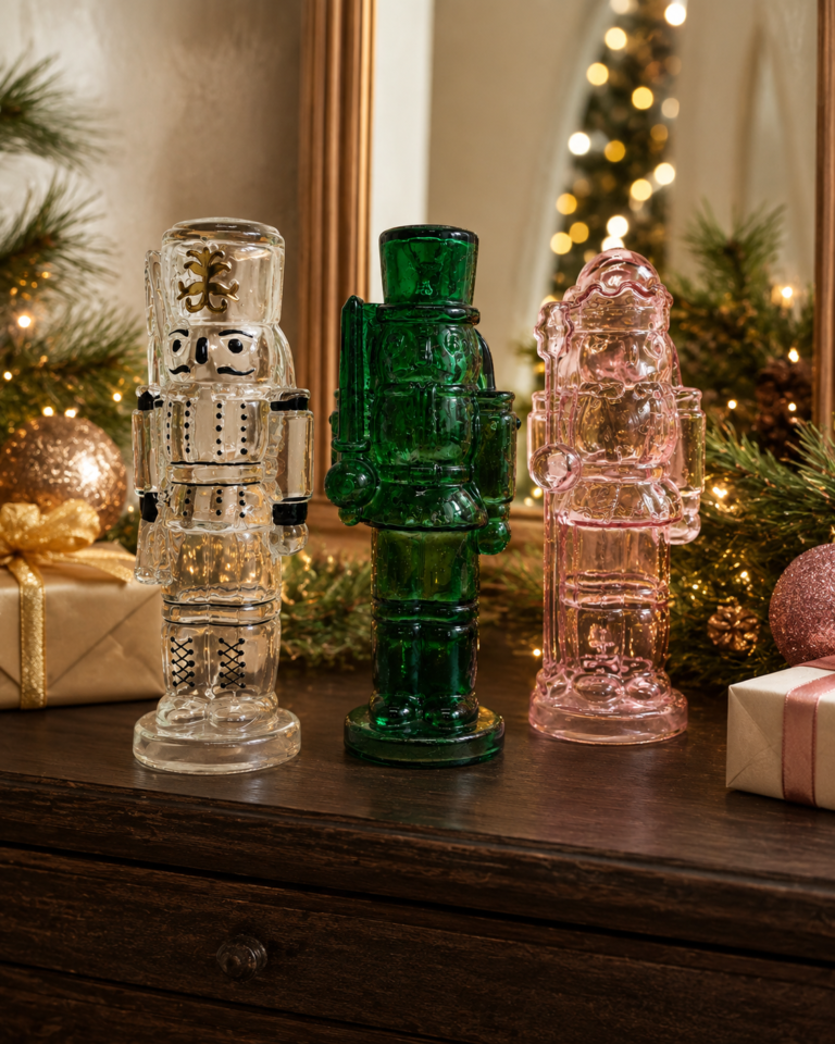 Colored Glass Nutcracker Figurine Collection - view 1