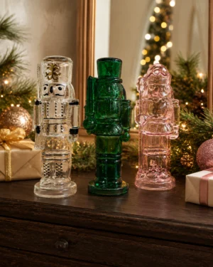 Colored Glass Nutcracker Figurine Collection - view 1