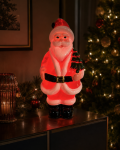 Red Glass Santa Figurine - view 3
