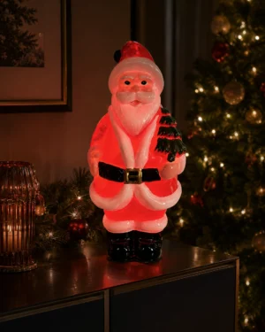 Red Glass Santa Figurine - view 3