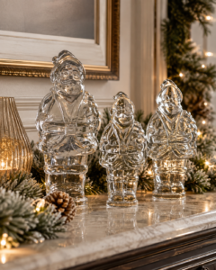 Red Glass Santa Figurine - view 2
