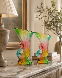 Pastel Twist Art Glass Vase Collection - view 2