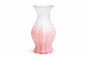 Crimson Swirl Sculptural Art Glass Vase - view 7